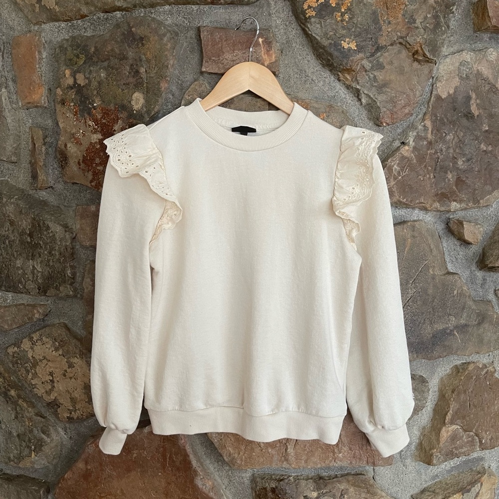 RUFFLES ON A SWEATSHIRT?!